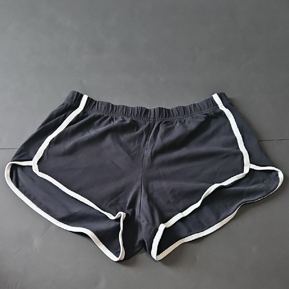 Aero Classic Retro Black Women's Shorts with White Trim 100 % Cotton